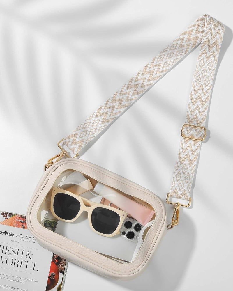 Bulado Clear Bag for Stadium Events, Clear Purses for Women with Adjustable Strap, Crossbody Bag for Sports Fans - Image 2